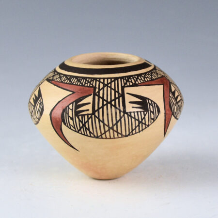 Alternative view of Nampeyo, James Garcia - Mini Bowl with Bat Wing Design (1990)