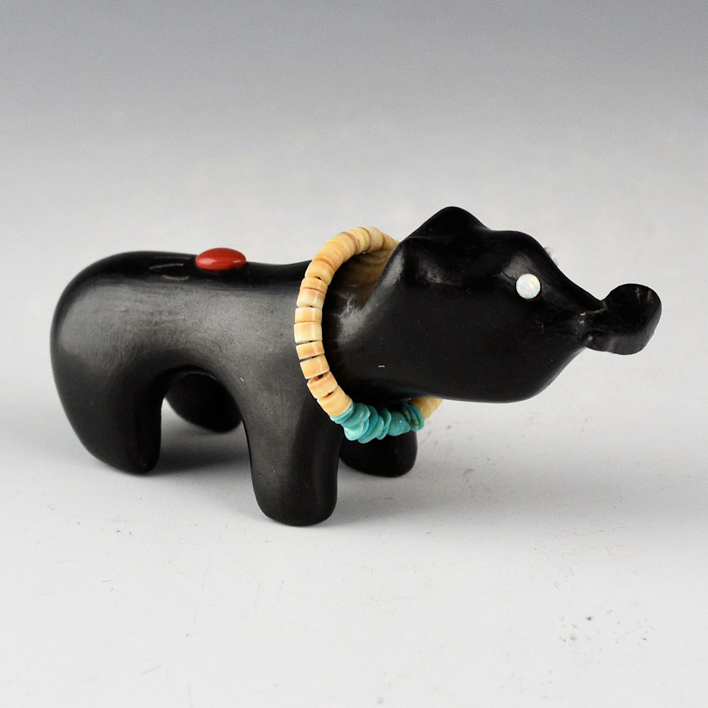 Naranjo, Jarren - Clay Bear with Fish and Bear Paw - Image 3