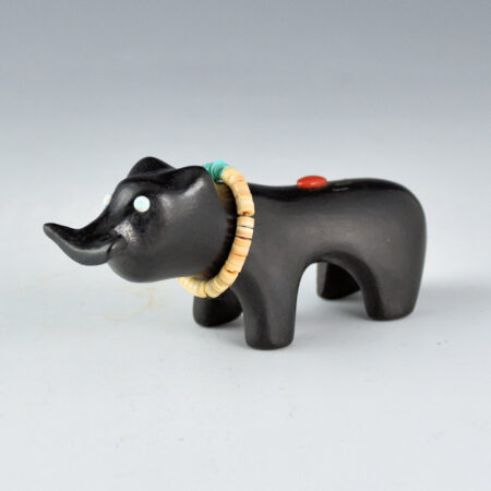 Alternative view of Naranjo, Jarren - Clay Bear with Fish and Bear Paw