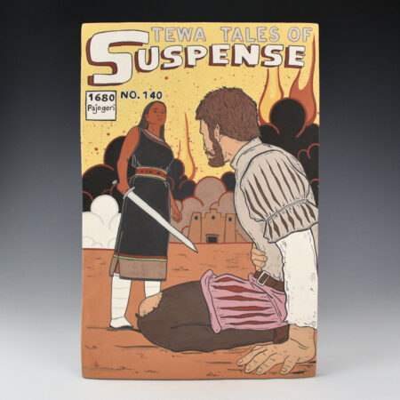Garcia, Jason - "Tewa Tales of Suspense! #140" Clay Tile