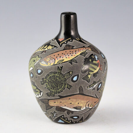 Tafoya, Jennifer - Jar with Fish, Frog, Turtles, and Shrimp (2014)