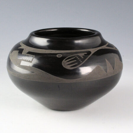 Gutierrez, Kathy - Black Jar with Avanyu