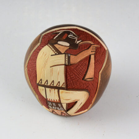 Namoki, Lawrence - "Hopi Kokopelli" Seedpot (1980s)
