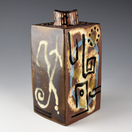 Namingha, Les - "Poem I, December" Square Jar (2015)