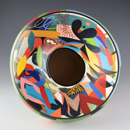 Alternative view of Namingha, Les - "Intersections" Wide Shoulder Jar