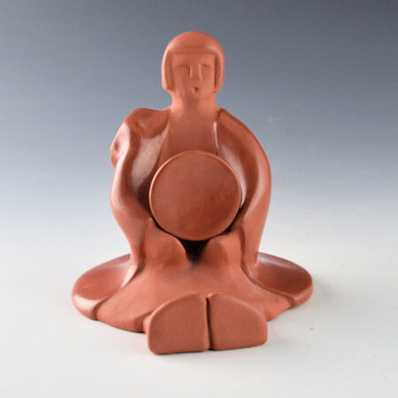 Askan, Linda & Diana Halsey - Storyteller with Plate (2 Pieces)