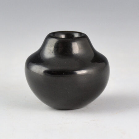 Alternative view of Tafoya , Lucy Year Flower - Mini Black Jar (1970s)