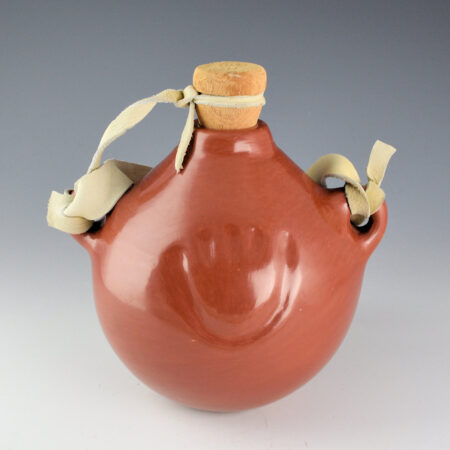 Alternative view of Tafoya, Margaret - Red Canteen with Bear Paws (1980s)