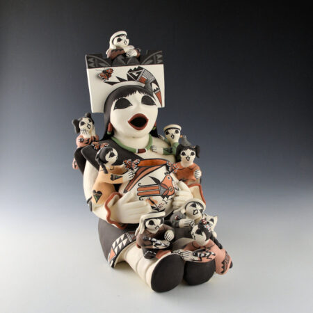 Ray, Marilyn Henderson - 11" Tall Storyteller with Eight Children (2007)