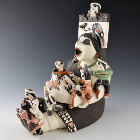 Alternative view of Ray, Marilyn Henderson - 11" Tall Storyteller with Eight Children (2007)