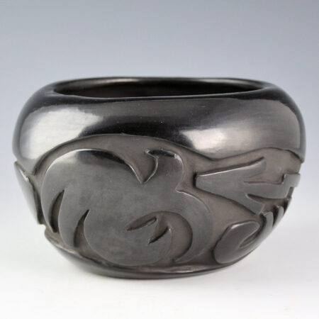 Alternative view of Cain, Mary and Keith Tanin - Bowl with Carved Avanyu