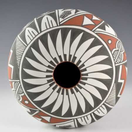Alternative view of Small, Mary - Seed Bowl with Feather and Corn Designs (1990s)