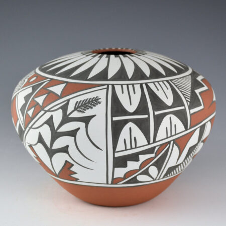 Small, Mary - Seed Bowl with Feather and Corn Designs (1990s)