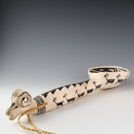 Kanteena, Michael - 15" Long Ladle with Big Horn Sheep Handle