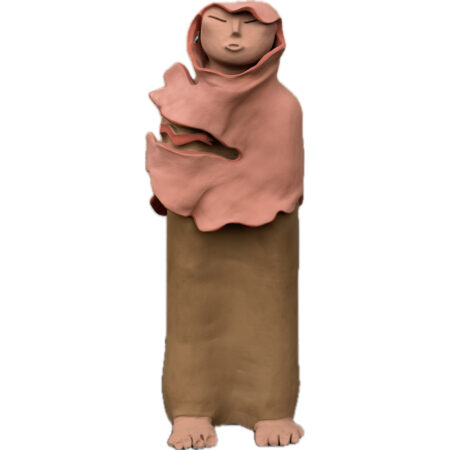 Naranjo-Morse, Nora - "A Sister's Dream" 31" Tall Clay Figure, Published (1990s)