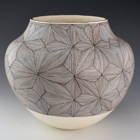 Alternative view of Patricio, Robert - Large Water Jar with Interlocking Stars and Flowers