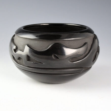 Chavarria, Stella - 6" Wide Bowl with Deep Carved Avanyu