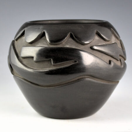 Alternative view of Martinez, Vickie - Bowl with Avanyu and Clouds