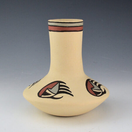 Gutierrez, Virginia - Nambe Polychrome Jar with Bear Paws (1980s)