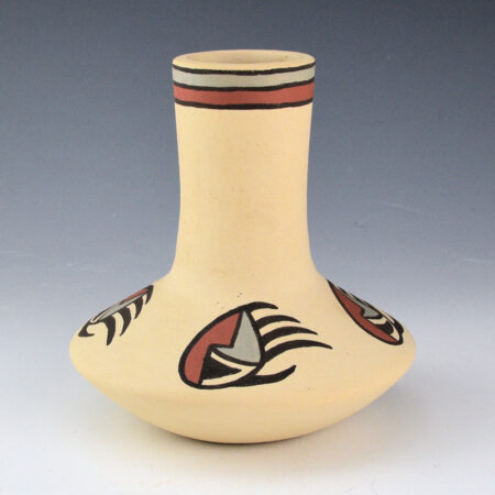 Alternative view of Gutierrez, Virginia - Nambe Polychrome Jar with Bear Paws (1980s)