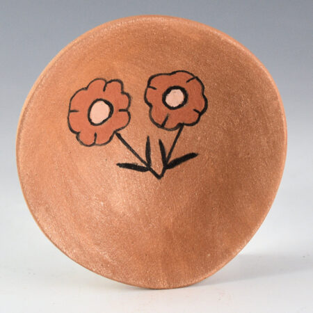 Riding In, Will -Micaceous Plate with Two Flowers (2025)