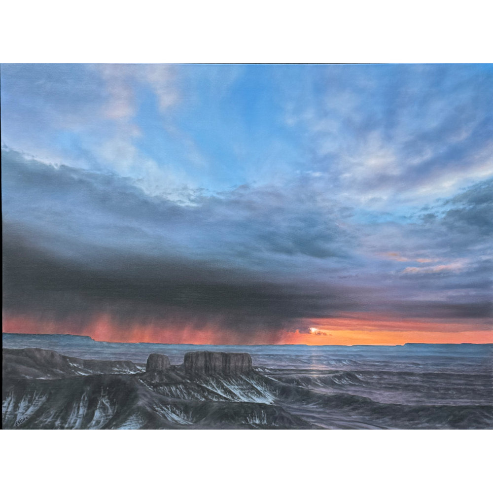 Esch, Mike - "Mill Canyon at Dusk", Oil on Linen (36" x 48")