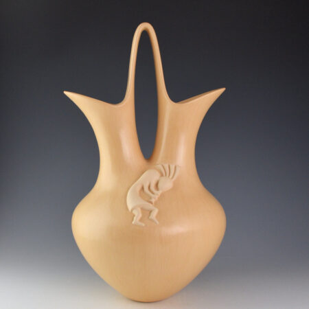 Qoyawayma, Al - 15" Wedding Vase with Flute Player (1987)