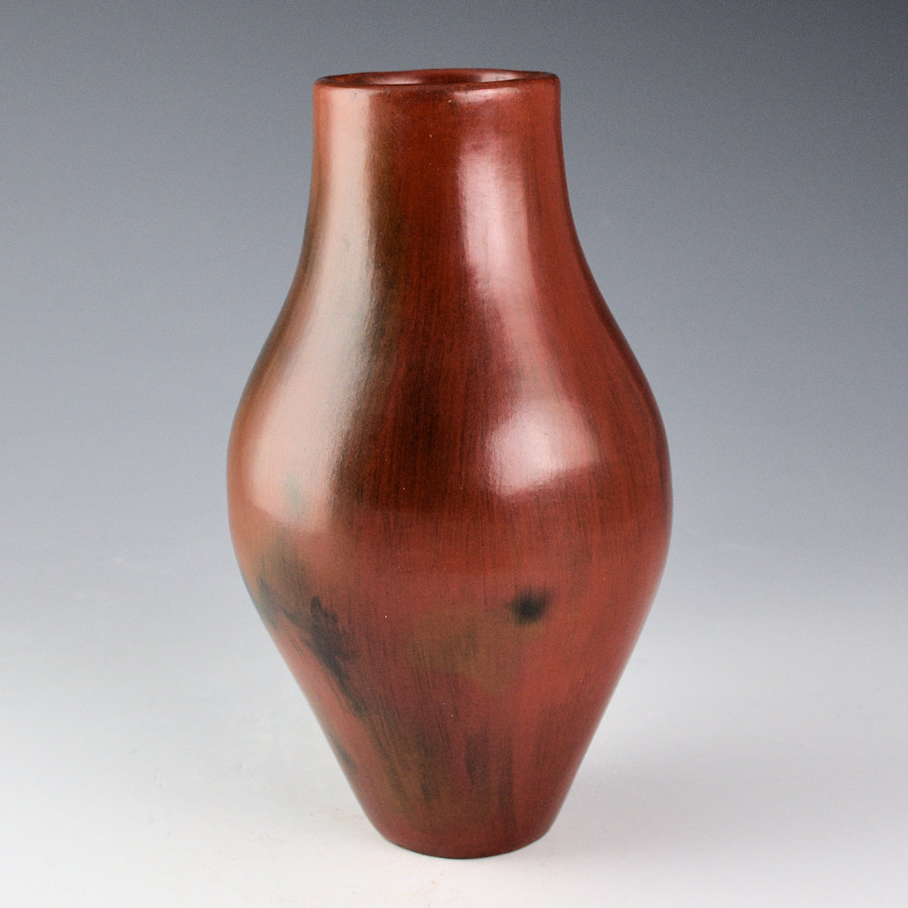 Cling, Alice - Jar with Elongated Neck and Fire Clouds