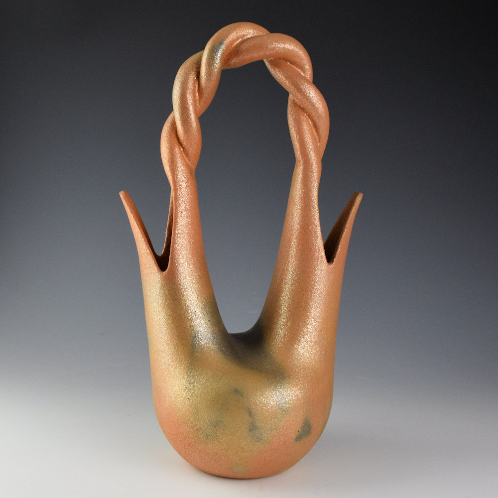 Yazzie, Angie - 13" Tall Micaceous Wedding Vase (1998)