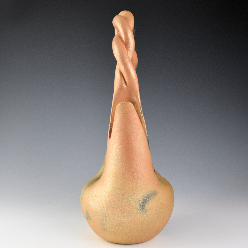 Yazzie, Angie - 13" Tall Micaceous Wedding Vase (1998) - Image 4