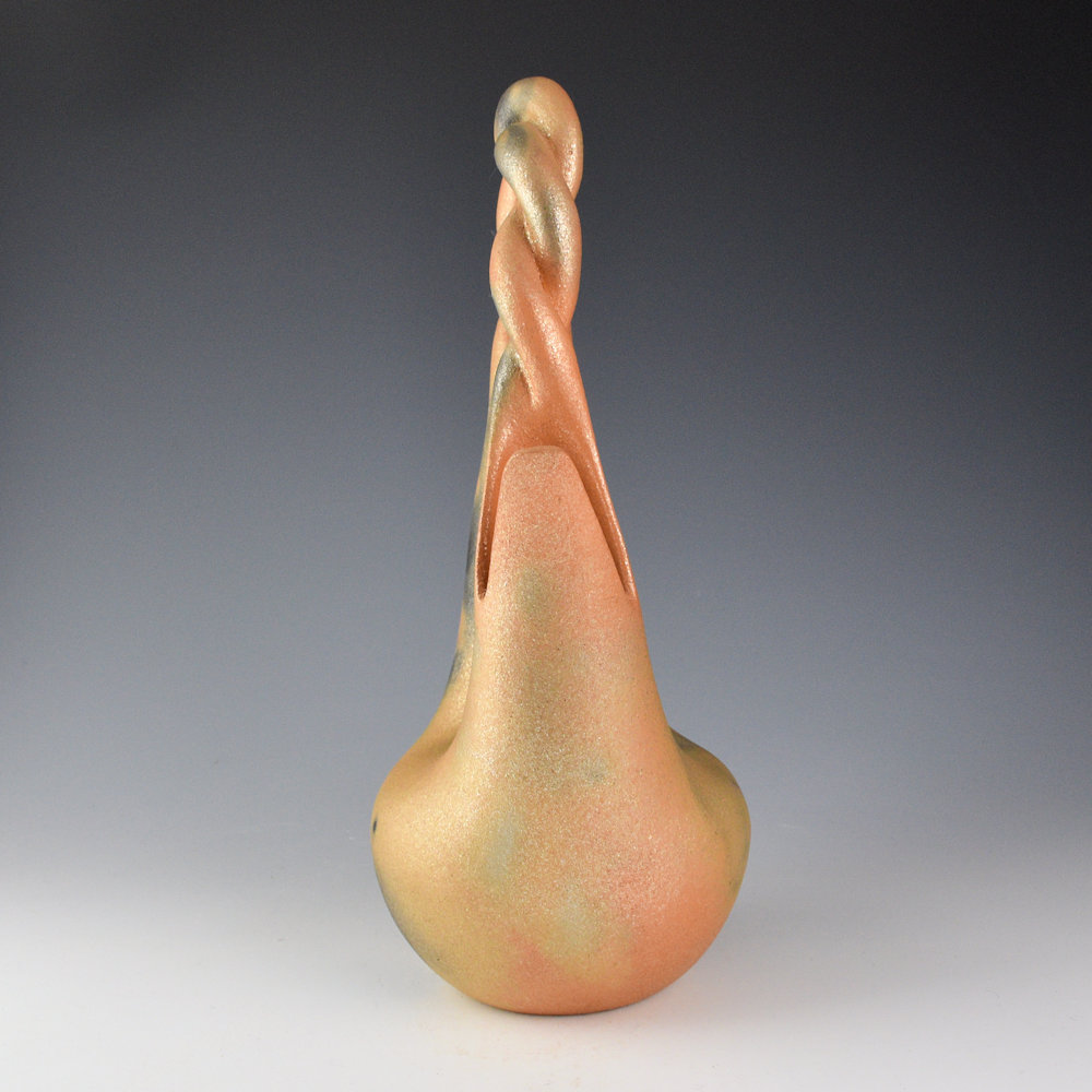 Yazzie, Angie - 13" Tall Micaceous Wedding Vase (1998) - Image 3
