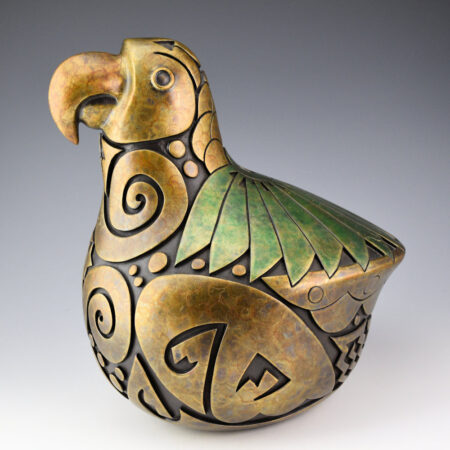 Borts-Medlock, Autumn  - Green Feather "Chaco Parrot", Bronze,14/35