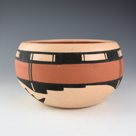 Alternative view of Dunlap, Carlos - Polychrome Bowl with Sunrise Designs (1977)