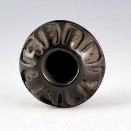 Alternative view of Velarde, Carol - Small Bowl with Carved Feathers