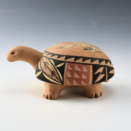 Fragua, Chris - Clay Turtle with Corn Designs (2 Pieces)