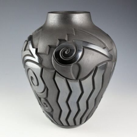 Alternative view of Begay, Daniel - "Follow Your Heart-Line" 9.5" Tall Jar
