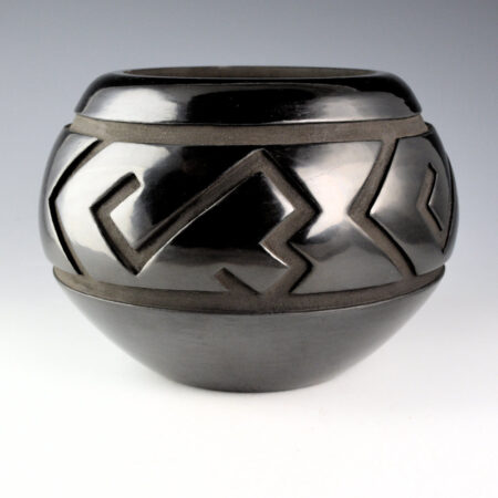 Whitegeese, Daryl - Bowl with Carved Lightning Designs