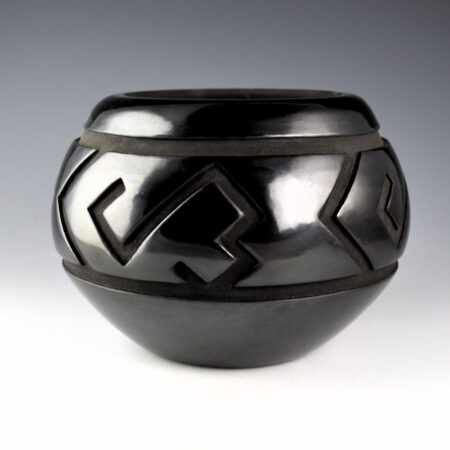 Alternative view of Whitegeese, Daryl - Bowl with Carved Lightning Designs