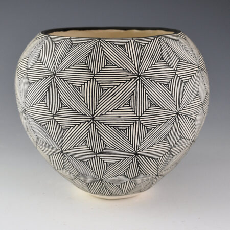 Alternative view of Malie, Dean & Rita - Bowl with Fine Line Star Pattern (1990s)