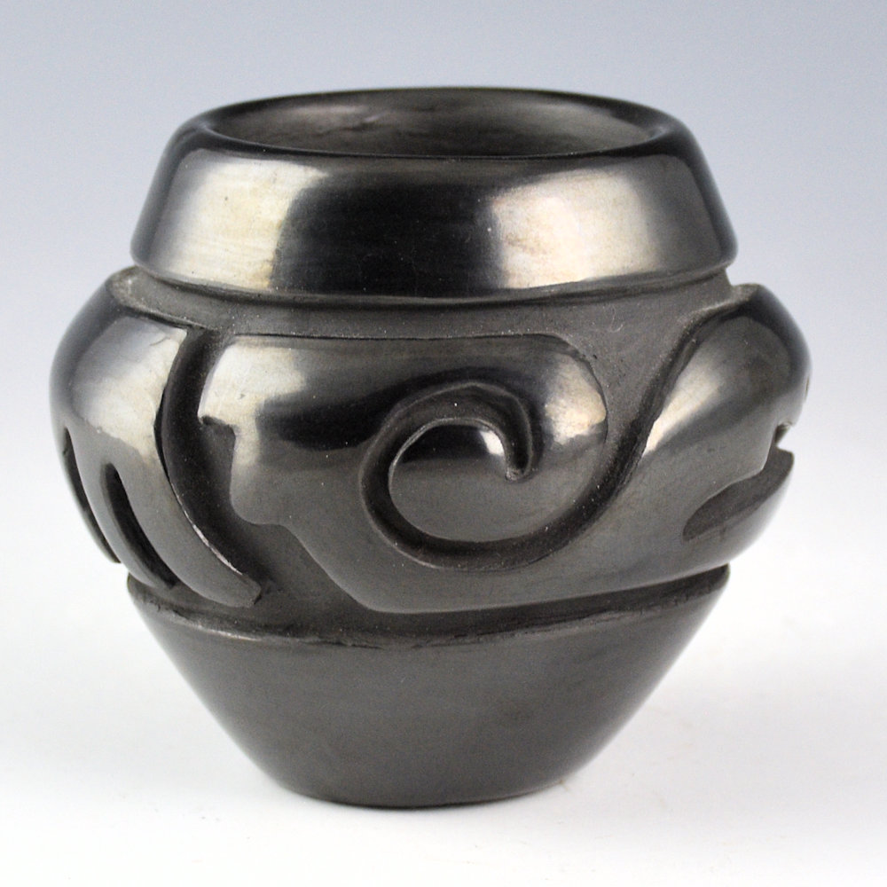 Chavarria, Denise - Jar with Carved Cloud and Rain Designs