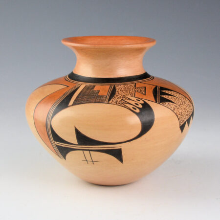 Quotskuyva, Dextra - "Eagles over the Kivas" Water Jar (1980s)