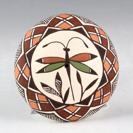 Lewis-Garcia, Diane - Polychrome Seedpot with Dragonfly