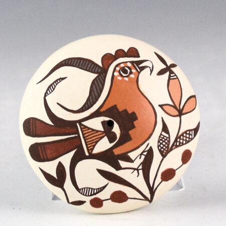 Lewis-Garcia, Diane - Polychrome Seedpot with Acoma Bird