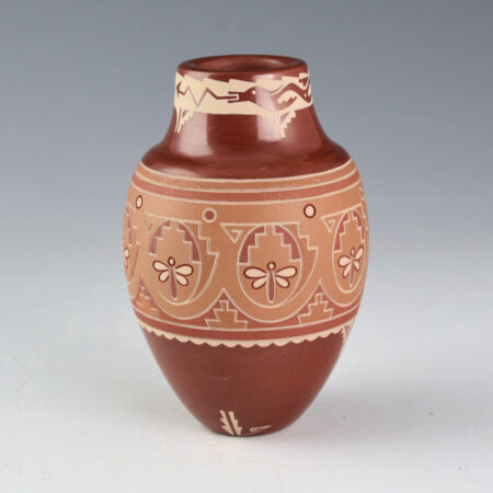 Curran, Dolores - Polychrome Jar with Dragonflies and Avanyu
