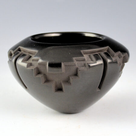 Alternative view of Garcia, Effie - Bowl with Deep Carved Mountains and Rain