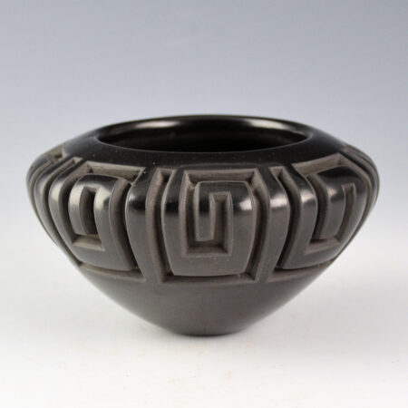 Garcia, Effie - Bowl with Deep Walking Bear Paw Design