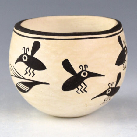 Alternative view of Lewis, Emma - Bowl with Mimbres Bees and Flowers (1970s)