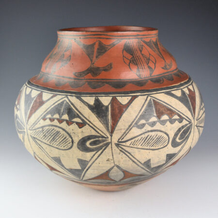 Montoya, Florentino and Martina - Black-on-Red and Polychrome Water Jar (ca 1900), Published