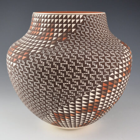 Alternative view of Antonio, Frederica - "Mountains in the Mist" Five Color Large Water Jar