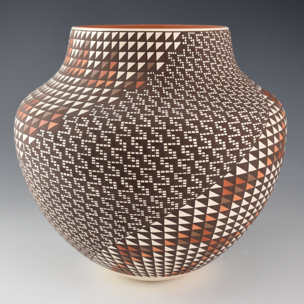 Antonio, Frederica - "Mountains in the Mist" Five Color Large Water Jar - Image 2